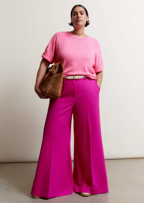 Wide-Leg Flare Trouser