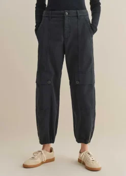 Zip Detail Crop Cargo Jogger