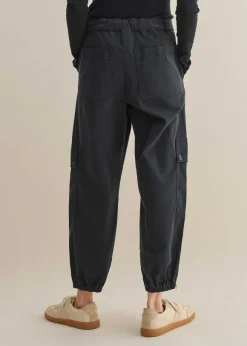 Zip Detail Crop Cargo Jogger