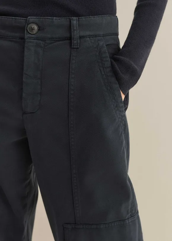 Zip Detail Crop Cargo Jogger